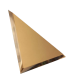 ДСТ Треугольная зеркальная бронзовая плитка с фацетом 10мм ТЗБ1-02 - 200х200 мм/10шт