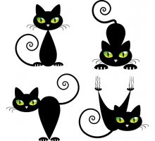 Артвалентто Black cat 2 Декор 10х10
