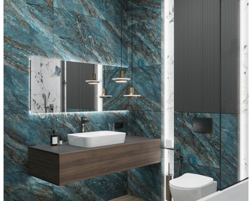 Laparet Beam Turquoise Керамогранит бирюзовый 60х120 лаппатированный шайн Laparet Beam Turquoise Керамогранит бирюзовый 60х120 лаппатированный шайн