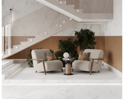 Laparet Calacatta Bianco PRO Керамогранит белый 60х60 матовый R10GR Laparet Calacatta Bianco PRO Керамогранит белый 60х60 матовый R10GR