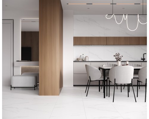 Ceradim Carrara Excellent Silver Керамогранит белый 60х60 Матовый