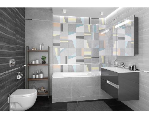 Laparet Cement Плитка настенная белый 25х75 Laparet Cement Плитка настенная белый 25х75