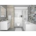 Laparet Cement Плитка настенная белый 25х75