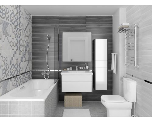 Laparet Cement Плитка настенная белый 25х75 Laparet Cement Плитка настенная белый 25х75