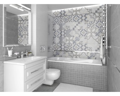 Laparet Cement Плитка настенная белый 25х75 Laparet Cement Плитка настенная белый 25х75