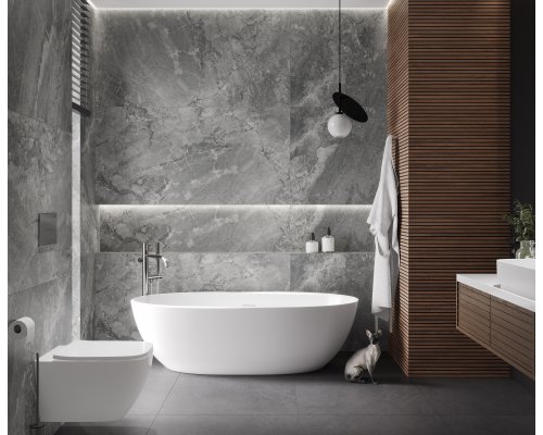 Laparet Materica Grey Керамогранит серый 80х160 матовый карвинг Laparet Materica Grey Керамогранит серый 80х160 матовый карвинг