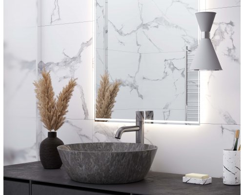 Laparet Statuario Crown Керамогранит белый 60x60 полированный