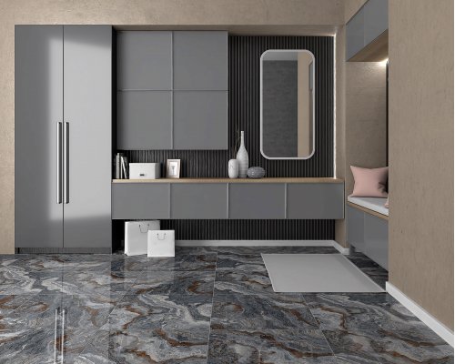 Laparet Gray Плитка настенная серый 25х75