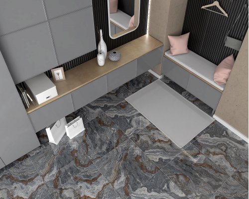 Laparet Gray Плитка настенная серый 25х75