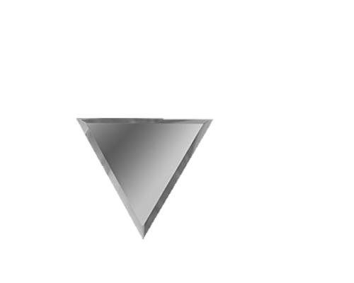 ДСТ Зеркальная серебряная плитка ПОЛУРОМБ внутренний РЗС1-02(вн) 30х25,5