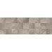 Керамин Шиен 2Д Плитка настенная декор серый, структура 25х75