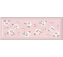 Kerama Marazzi Веджвуд Плитка настенная Цветы розовый грань 15032 N 15х40