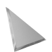 ДСТ Треугольная зеркальная серебряная плитка с фацетом 10мм ТЗС1-02 - 200х200 мм/10шт