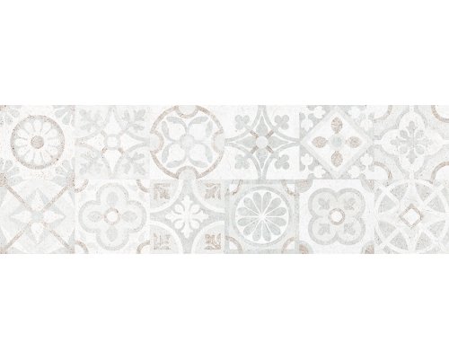 Керамин Сонора 7Д Плитка настенная декор серый пэчворк 25х75