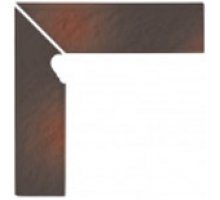 Opoczno Shadow brown cokol schodowy 3-d LEWY 30x8 10шт