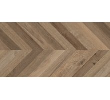 Laparet Wood Lux Walnut Chevron M Керамогранит коричневый 60х120 матовый карвинг