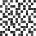 Laparet Crystal Мозаика чёрный+белый 30х30