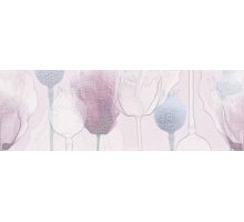 Cersanit Lila Вставка цветы розовый (LL2U071DT) 25x75