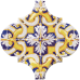Kerama Marazzi Арабески Майолика Декор орнамент OP/A159/65000 6,5х6,5