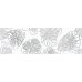 Cersanit Glory Вставка белая листья 15920 25х75