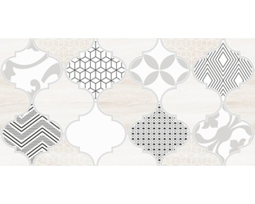 LB-CERAMICS Мореска Декор 1 бежевый 1641-8625 20х40