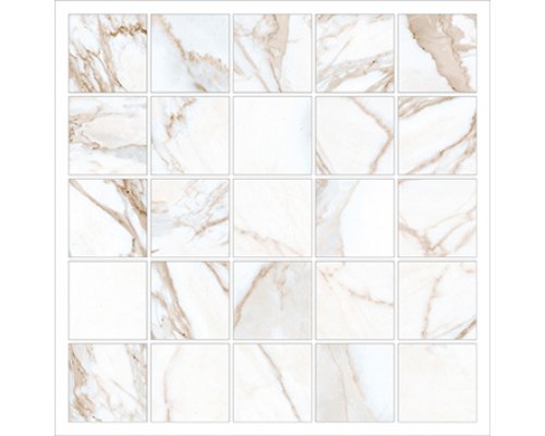 Kerranova Marble Trend Мозаика K-1001/MR/m14/30,7x30,7 Calacatta