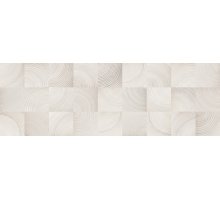 Керамин Шиен 7Д Плитка настенная декор белый, структура 25х75