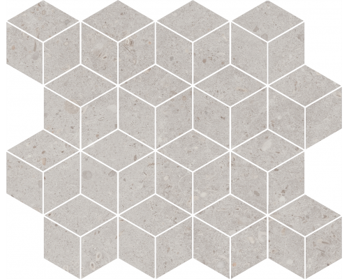 Kerama Marazzi Риккарди Декор мозаичный серый светлый матовый T017/14053 45x37,5