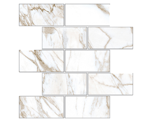 Kerranova Marble Trend Мозаика K-1001/MR/m13/30,7x30,7 Calacatta
