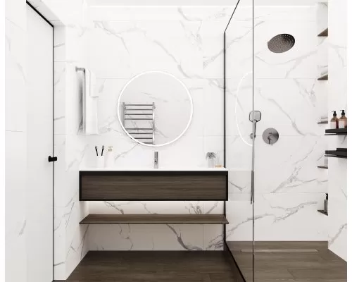 Ceradim Calacatta Splendid Silver Керамогранит белый 60х60 Матовый