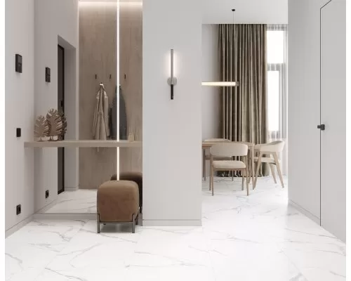 Ceradim Calacatta Splendid Silver Керамогранит белый 60х60 Матовый